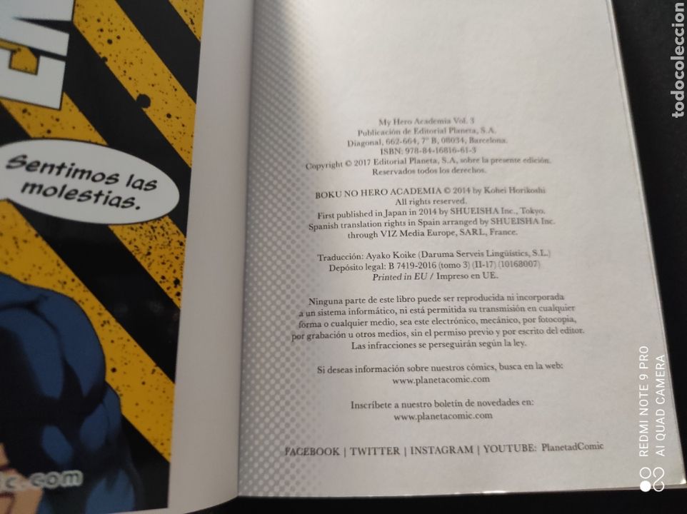 C&oacute;mics: C&oacute;mic My hero Academia - Foto 3