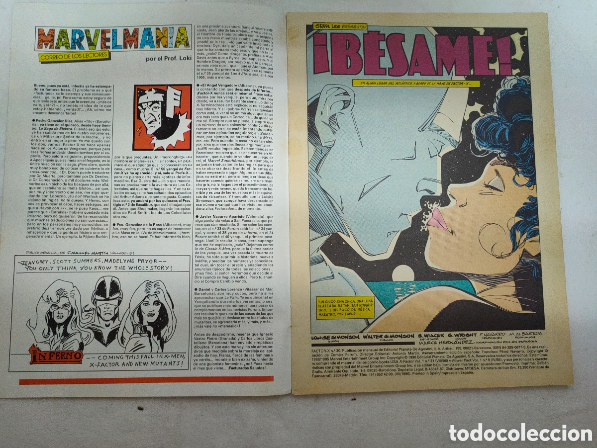 C&oacute;mics: FACTOR X.COMIC FORUM.N&deg;30.EDITORIAL PLANETA. - Foto 3