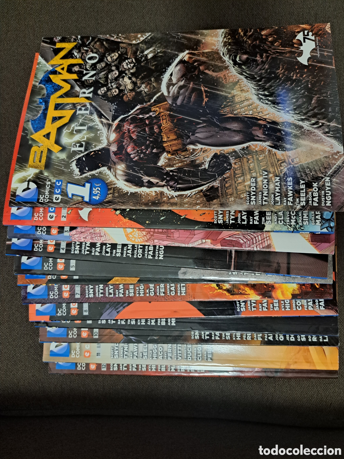 C&oacute;mics: Dc ecc batman eterno 12 tomos descatalogada nuev dificil - Foto 1