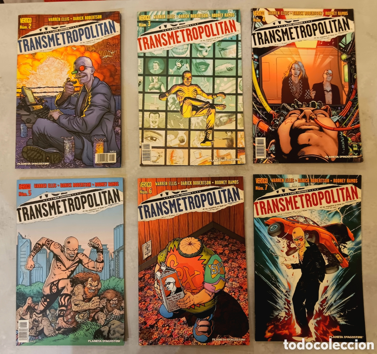 Comics: Transmetropolitan PLANETA. N&uacute;meros 2, 3, 4, 5, 6 y 7