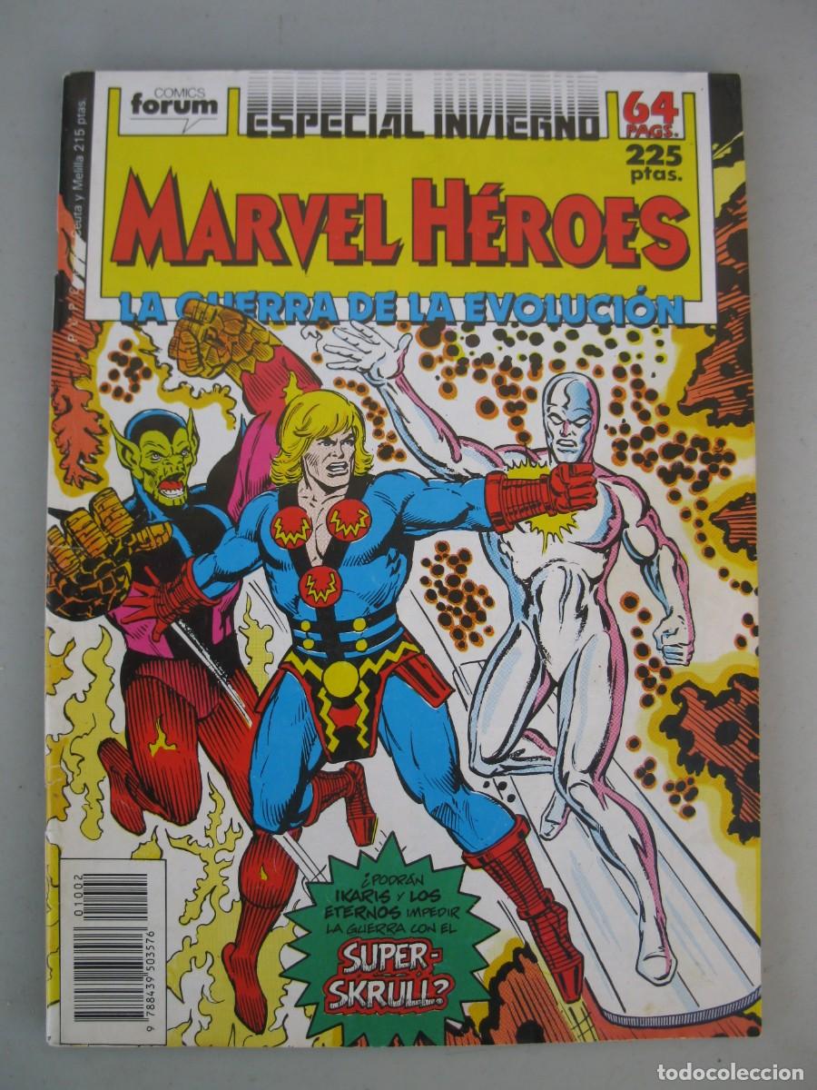 C&oacute;mics: MARVEL H&Eacute;ROES - ESPECIAL INVIERNO - COMICS FORUM - PLANETA DE AGOSTINI - A&Ntilde;O 1988.