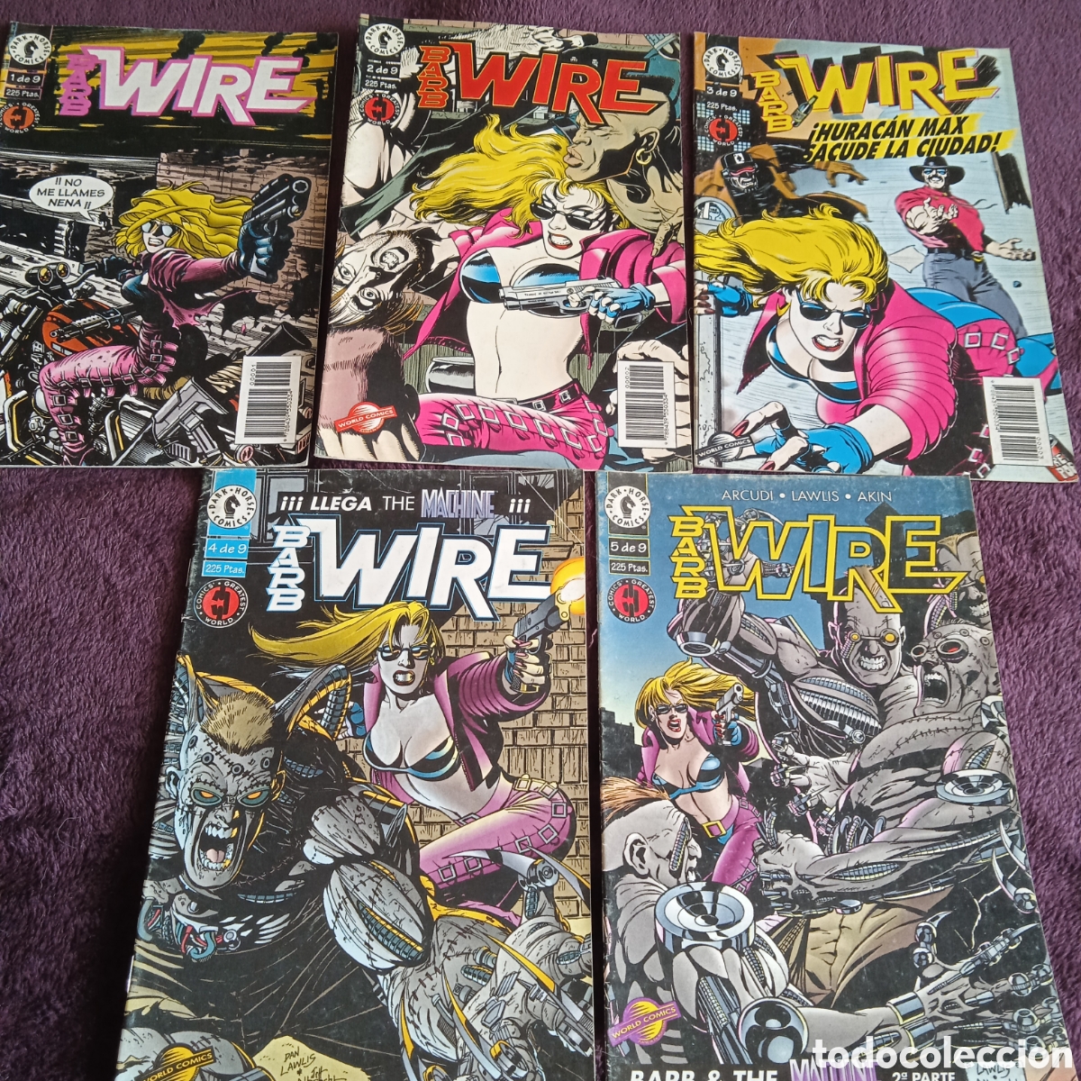 C&oacute;mics: WIRE BARB - LOTE DE 5 EJEMPLARES -ED. PLANETA WORLD COMICS 1996 - Foto 1