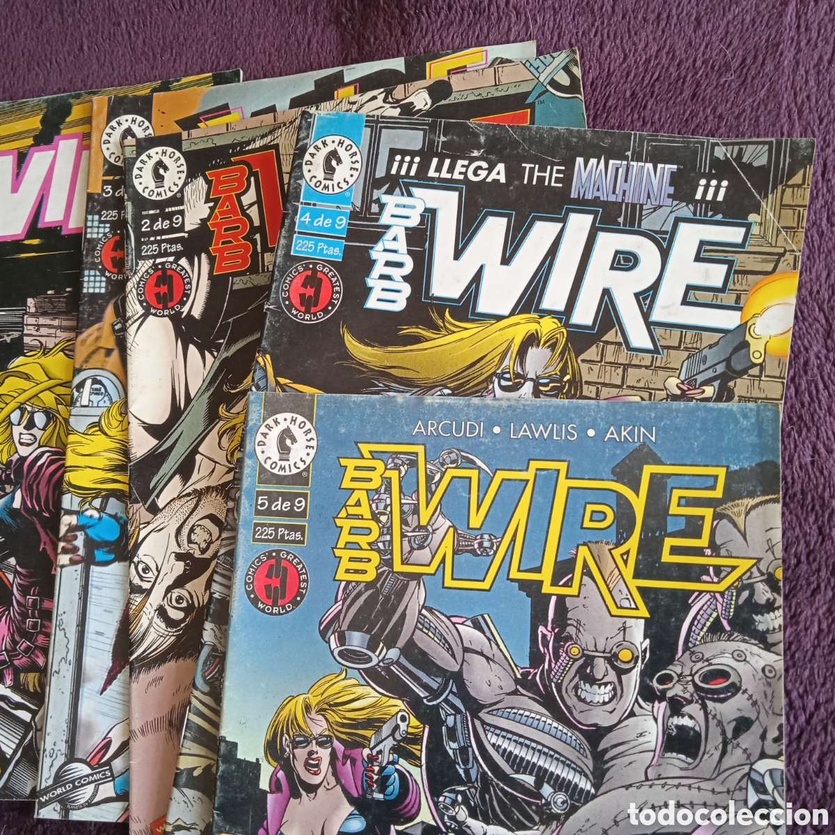 C&oacute;mics: WIRE BARB - LOTE DE 5 EJEMPLARES -ED. PLANETA WORLD COMICS 1996 - Foto 2