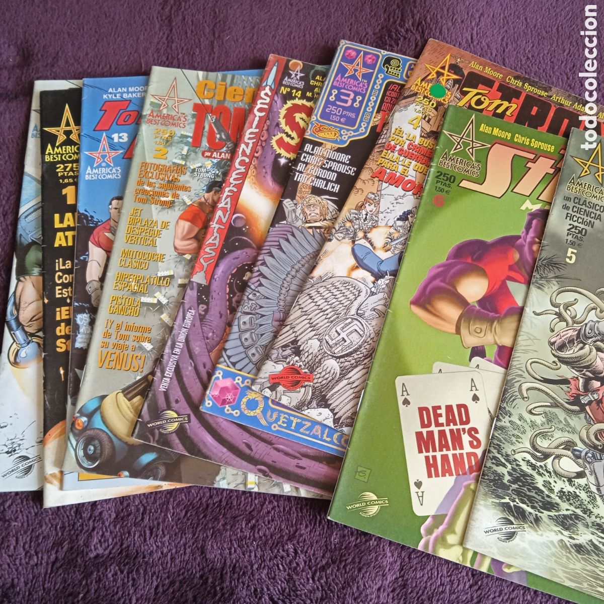C&oacute;mics: TOM STRONG -LOTE DE 9 EJEMPLARES - ALAN MOORE , AMERICAS BEST COMICS - Foto 2
