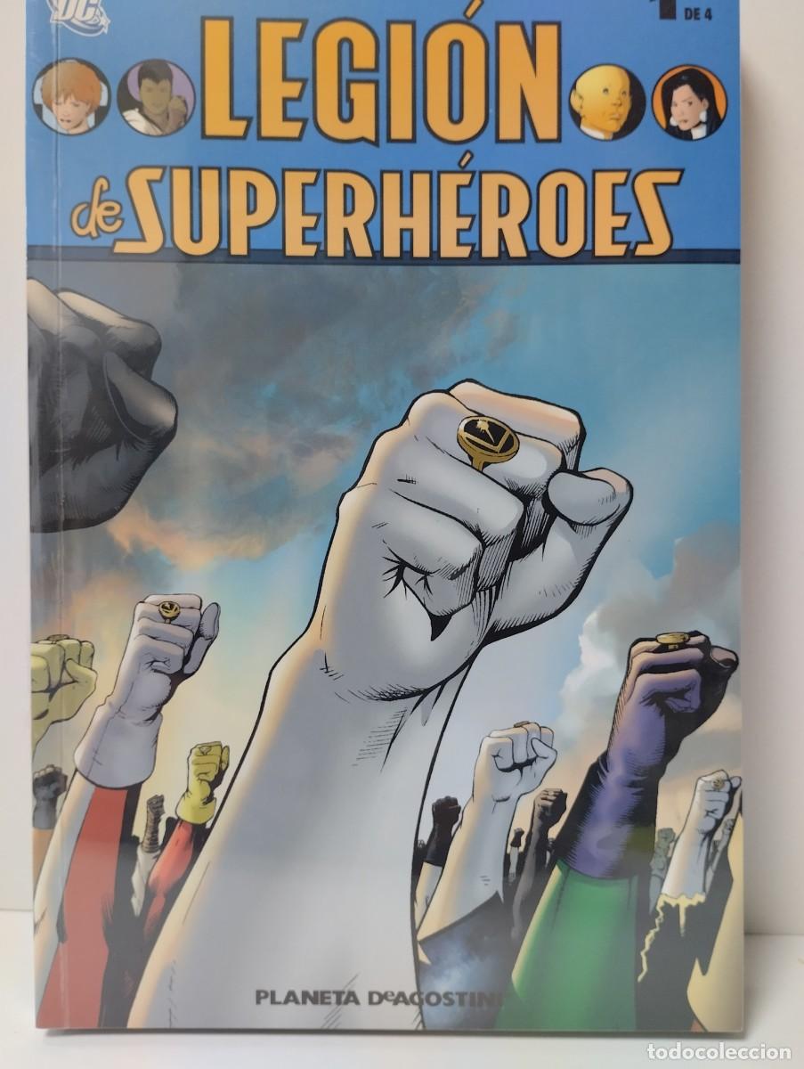 C&oacute;mics: LEGI&Oacute;N DE SUPERH&Eacute;ROES . PLANETA. COMPLETA 4 NUMEROS - Foto 1