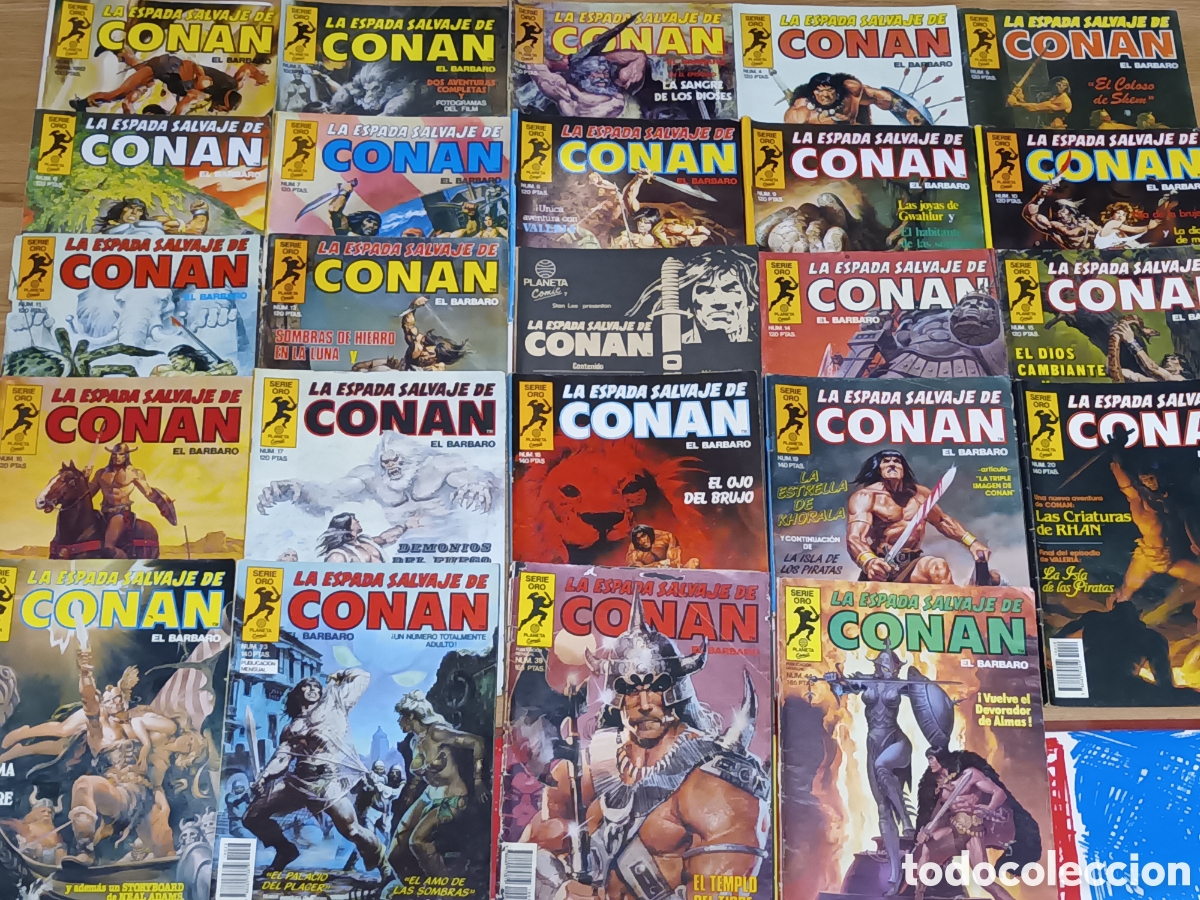 C&oacute;mics: 24 n&uacute;meros de CONAN Serie oro - Foto 1
