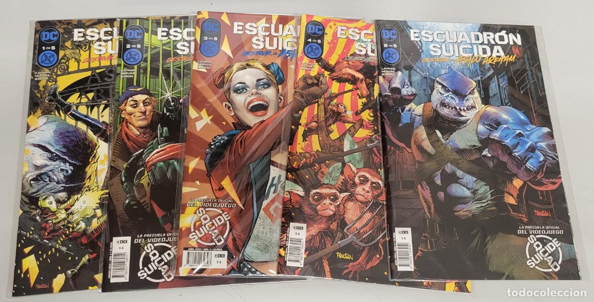 C&oacute;mics: ESCUADRON SUICIDA &iexcl; COMPLETA 5 NUMEROS ! LAYMAN - HERVAS / DC - ECC - Foto 1