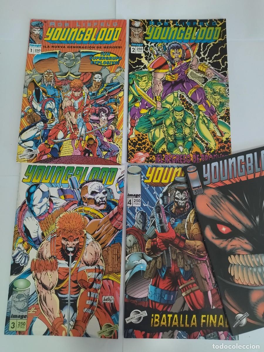 C&oacute;mics: Youngblood Image world comics planeta n&deg;1,2,3,4 y 5 - Foto 1