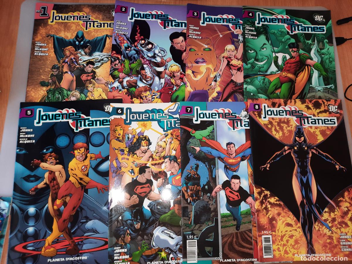 C&oacute;mics: J&Oacute;VENES TITANES N&ordm; 1 AL 8 - ED. PLANETA - Foto 1