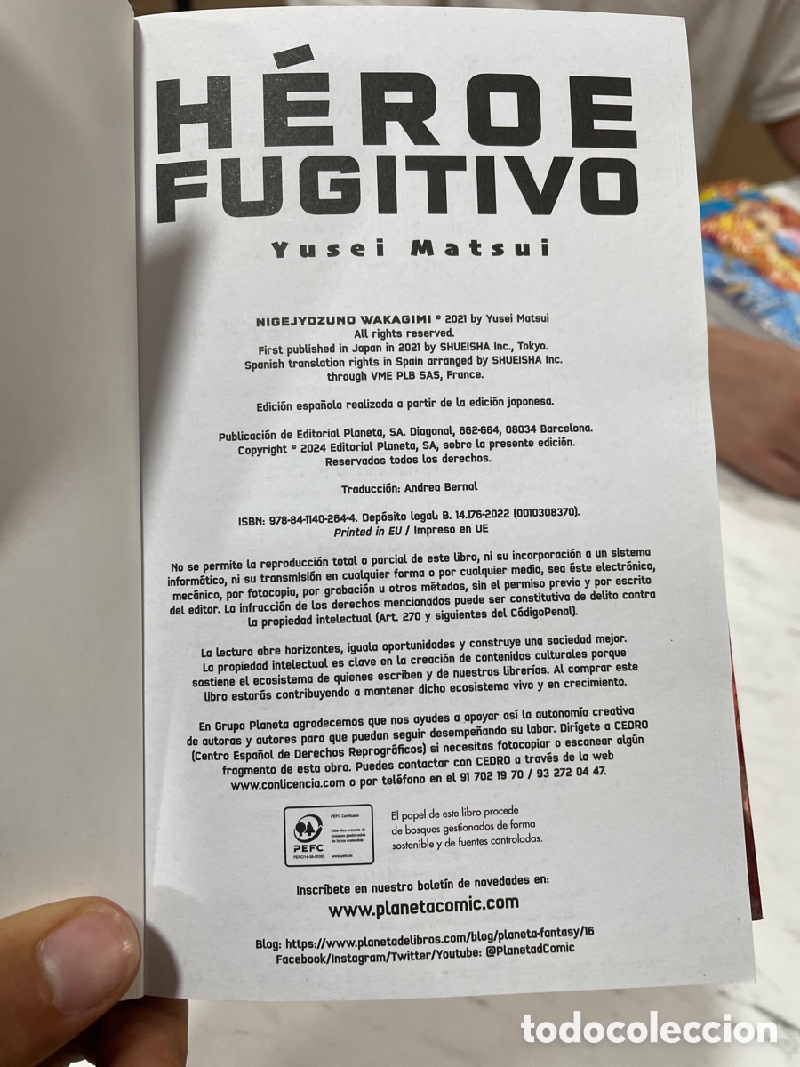 C&oacute;mics: HEROE FUGITIVO Vol. 6 Yusei Matsui - Foto 3