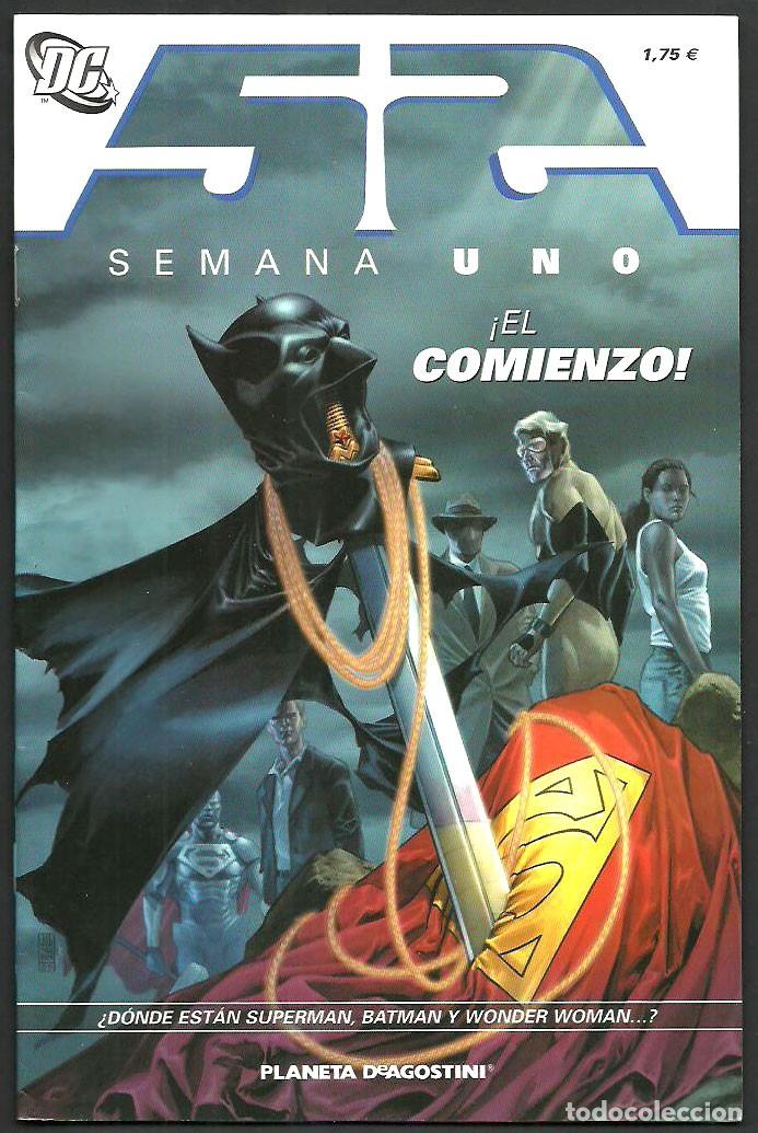 C&oacute;mics: Comics - 52 Semana uno. &iexcl;El comienzo&iexcl; DC Comics, n&ordm; 1 (de 52). Nuevo 2007 - Foto 1