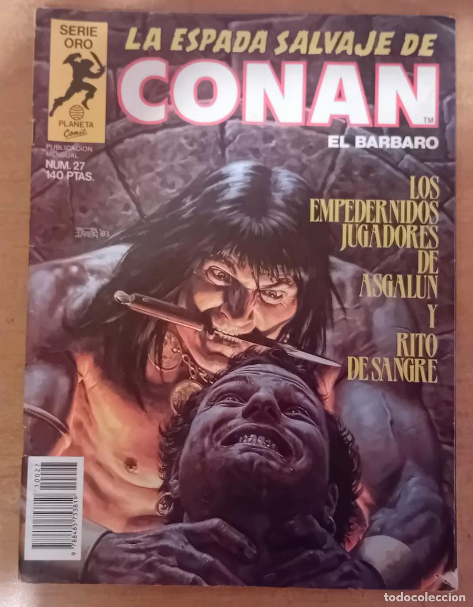 C&oacute;mics: comic LA ESPADA SALVAJE DE CONAN - n&ordm; 27 - SERIE ORO PLANETA - Foto 1