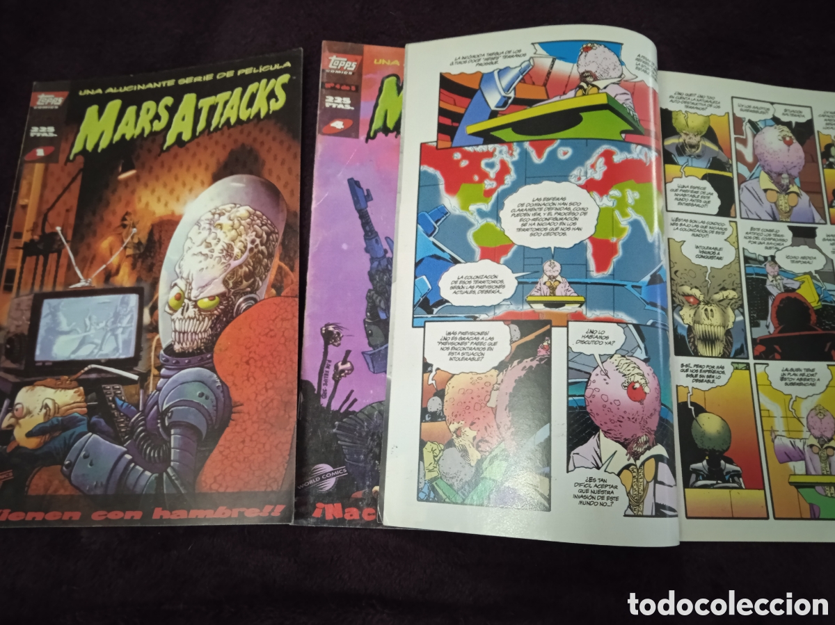 C&oacute;mics: MARS ATTACKS. LOTE DE 3 EJEMPLARES -ED. TOPPS PLANETA - Foto 2