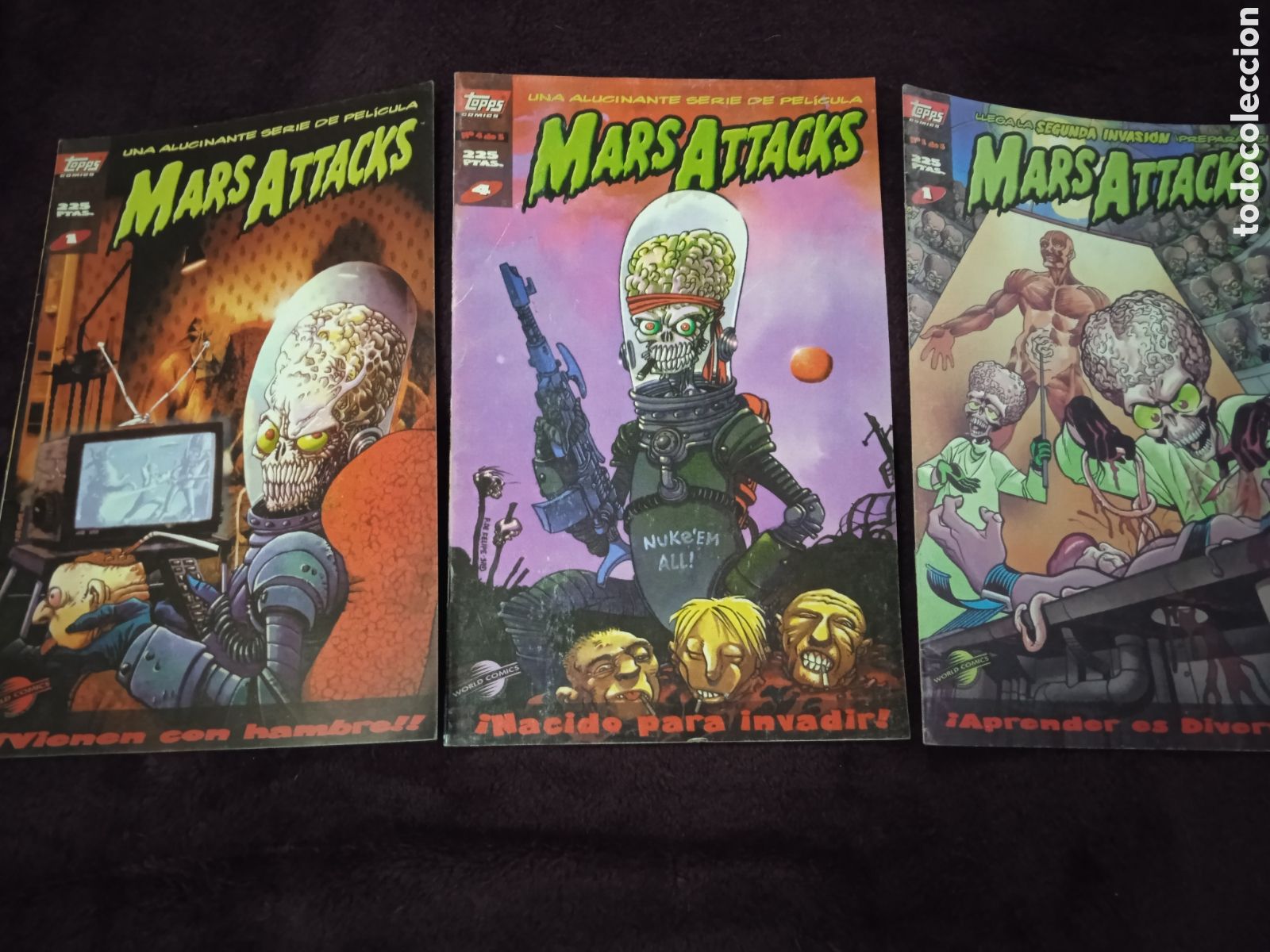 C&oacute;mics: MARS ATTACKS. LOTE DE 3 EJEMPLARES -ED. TOPPS PLANETA - Foto 1