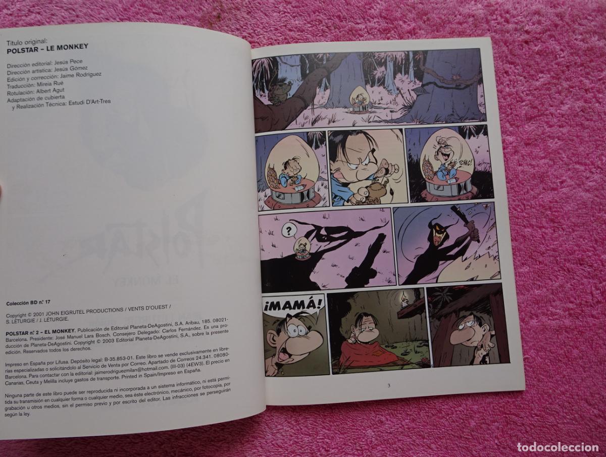 C&oacute;mics: polstar 2 el monkey colecci&oacute;n BD 17 editorial planeta 2003 - Foto 3