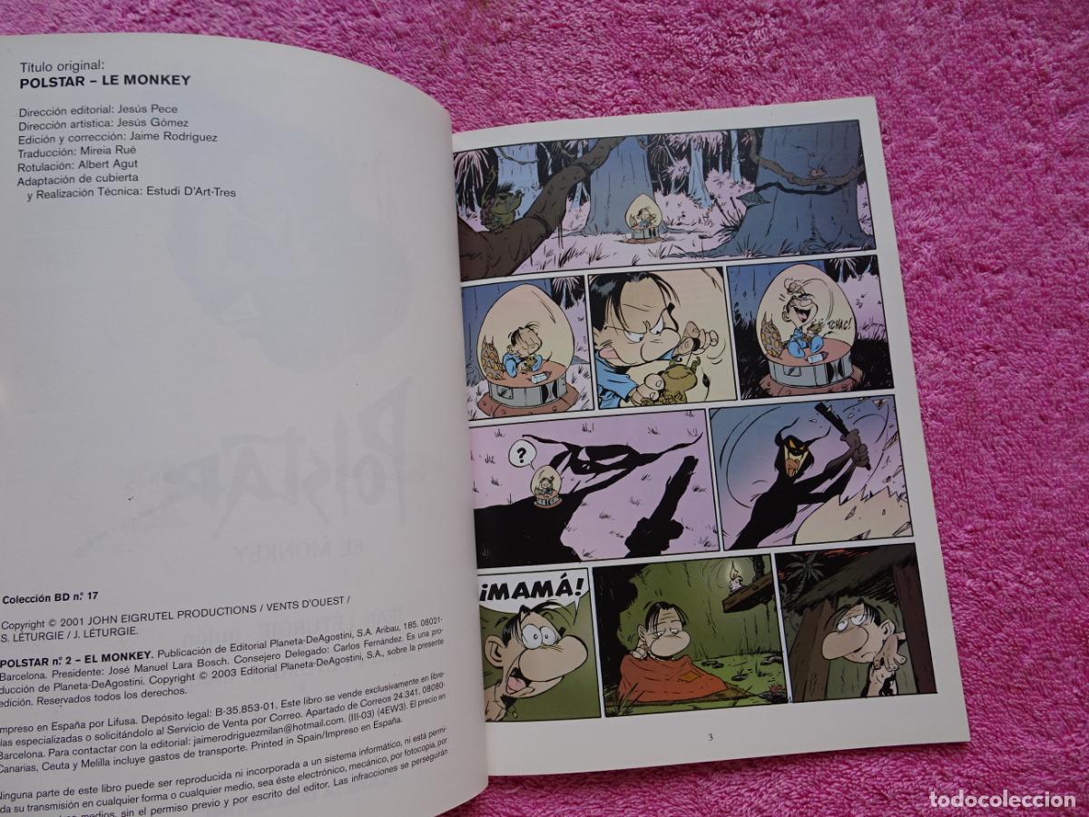 C&oacute;mics: polstar 2 el monkey colecci&oacute;n BD 17 editorial planeta 2003 - Foto 3