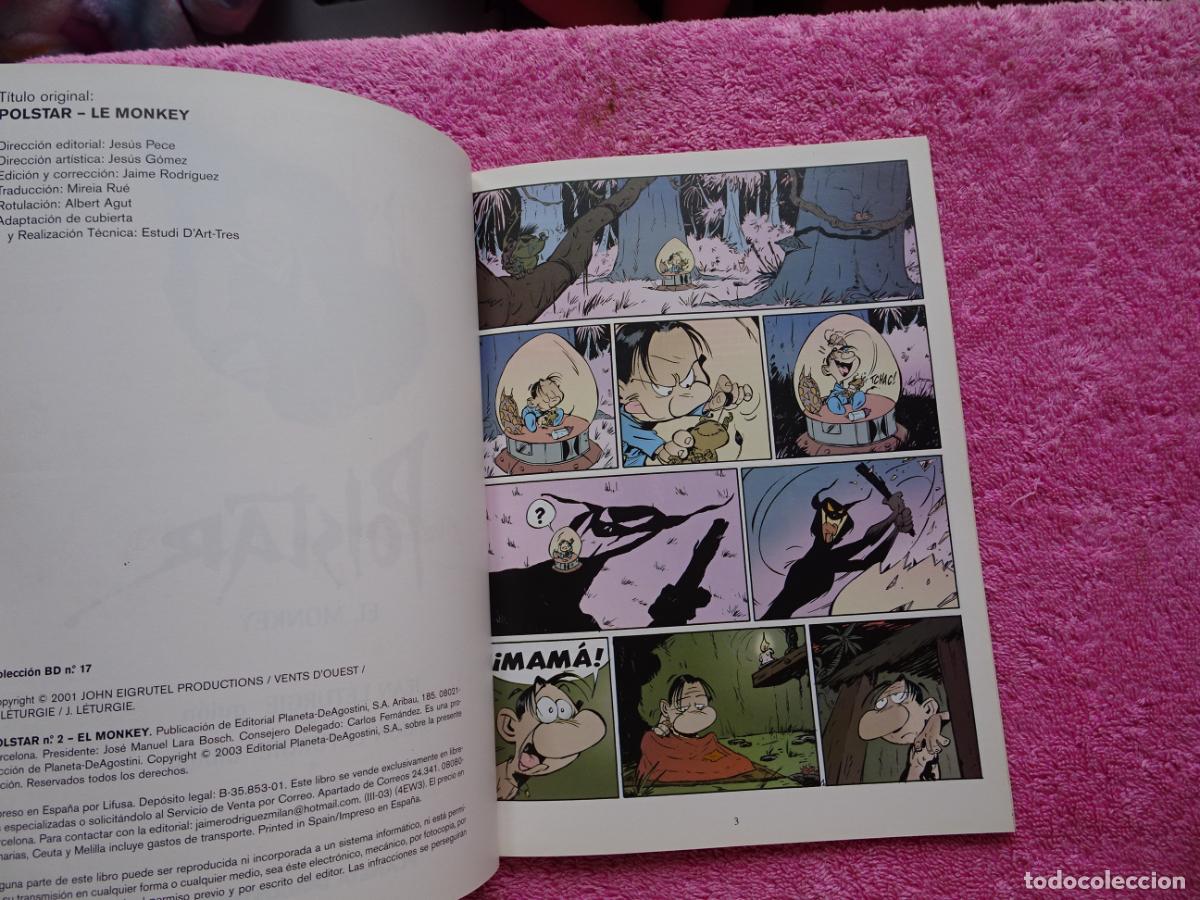 C&oacute;mics: polstar 2 el monkey colecci&oacute;n BD 17 editorial planeta 2003 - Foto 3