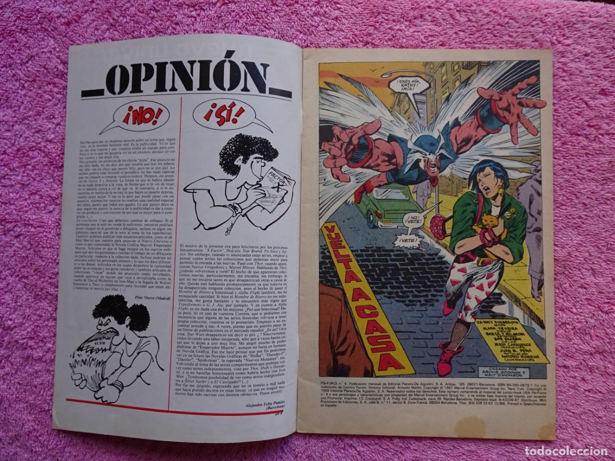 C&oacute;mics: psi-force 4 forum editorial planeta 1988 - Foto 2