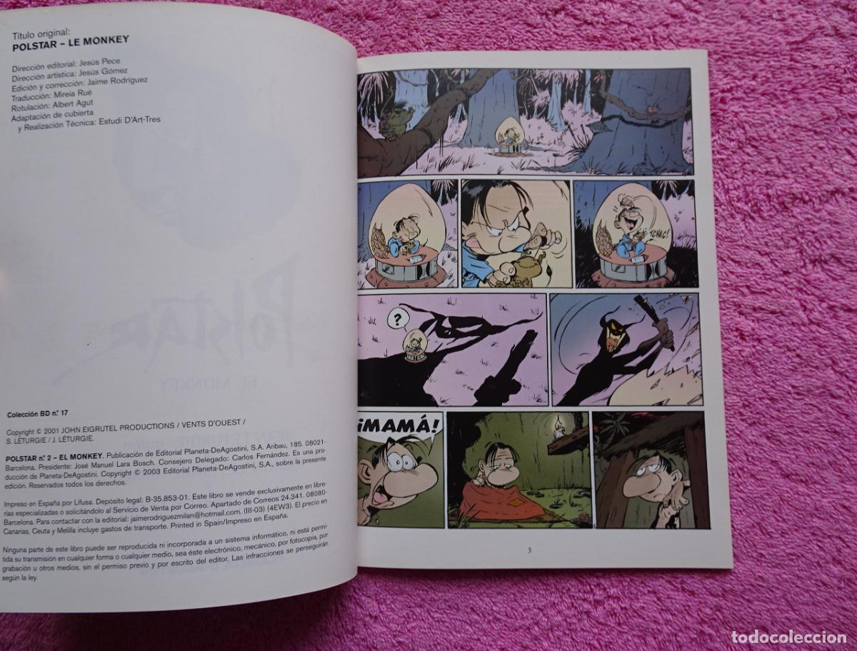 C&oacute;mics: polstar 2 el monkey colecci&oacute;n BD 17 editorial planeta 2003 - Foto 3