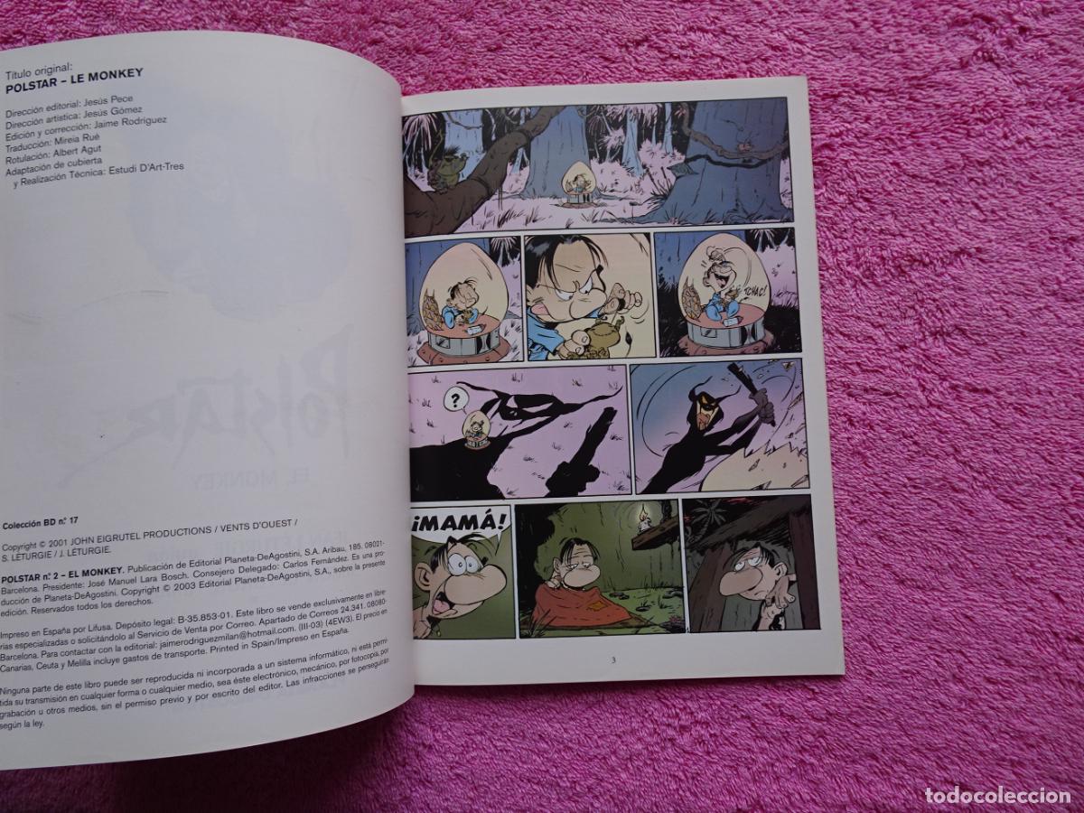 C&oacute;mics: polstar 2 el monkey colecci&oacute;n BD 17 editorial planeta 2003 - Foto 3