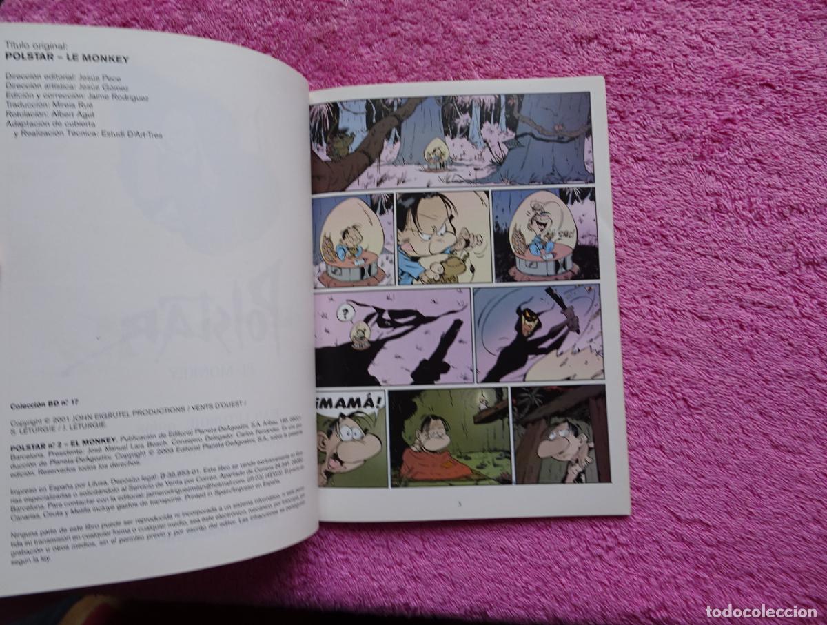 C&oacute;mics: polstar 2 el monkey colecci&oacute;n BD 17 editorial planeta 2003 - Foto 3