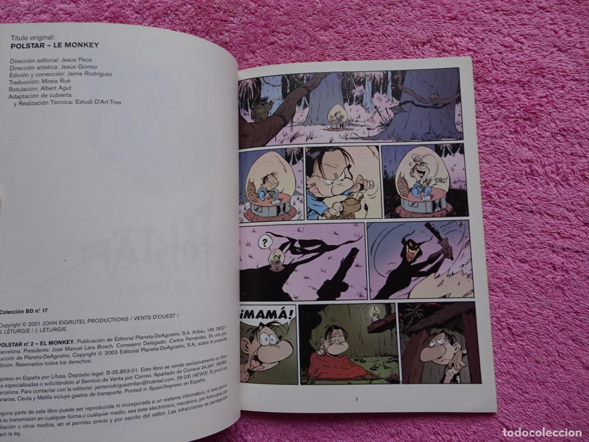 C&oacute;mics: polstar 2 el monkey colecci&oacute;n BD 17 editorial planeta 2003 - Foto 3