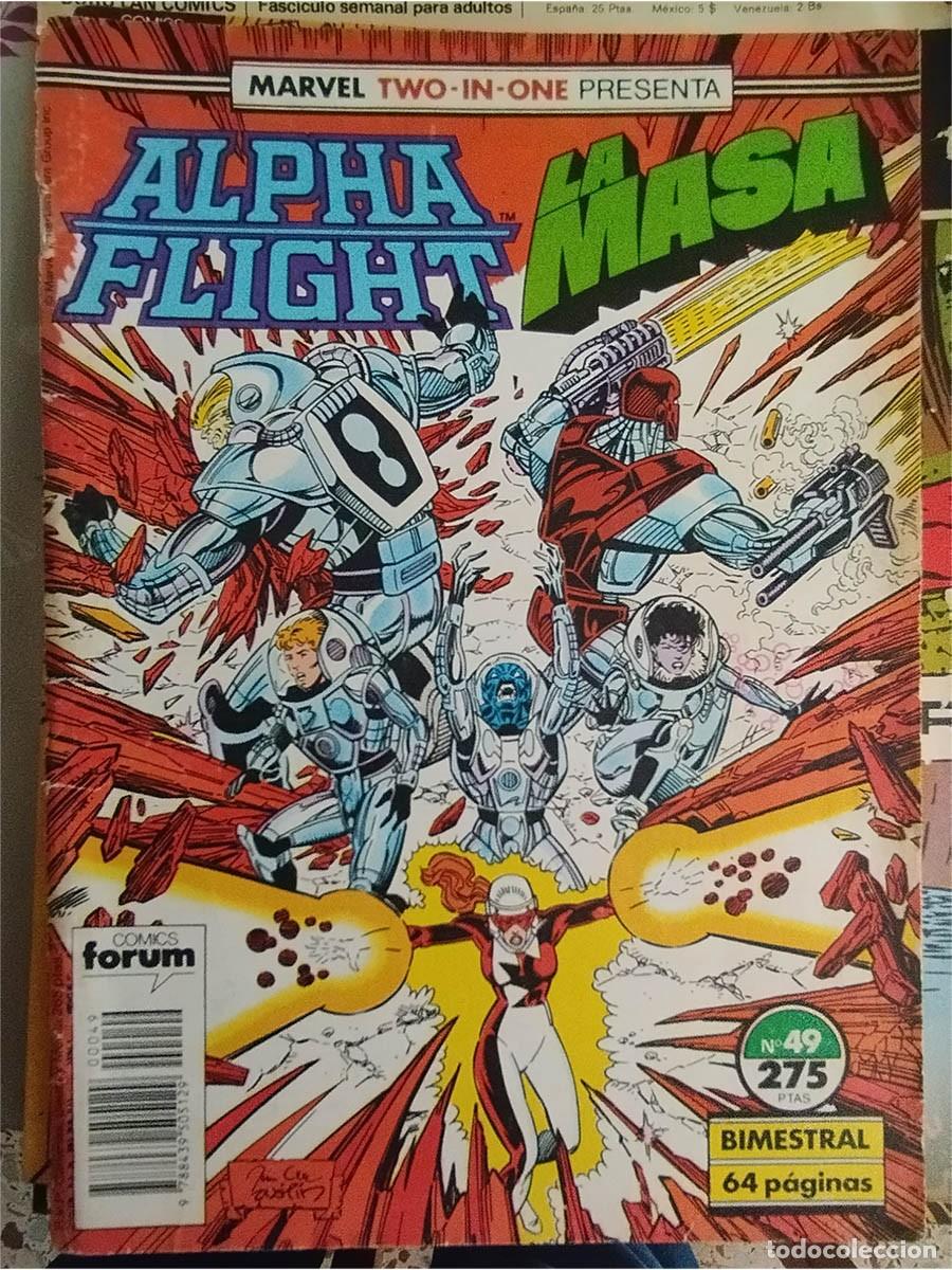 C&oacute;mics: TWO-IN-ONE N.&ordm; 49 ALPHA FLIGHT / LA MASA MARVEL / FORUM Ed. PLANETA - Foto 1
