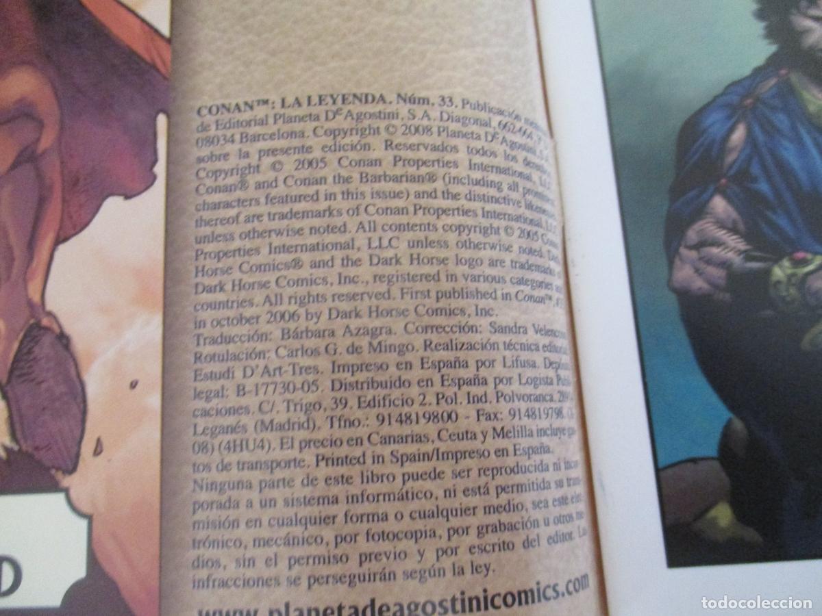 C&oacute;mics: FORUM, CONAN LA LEYENDA, N&ordm;. 33 PLANETA - Foto 2