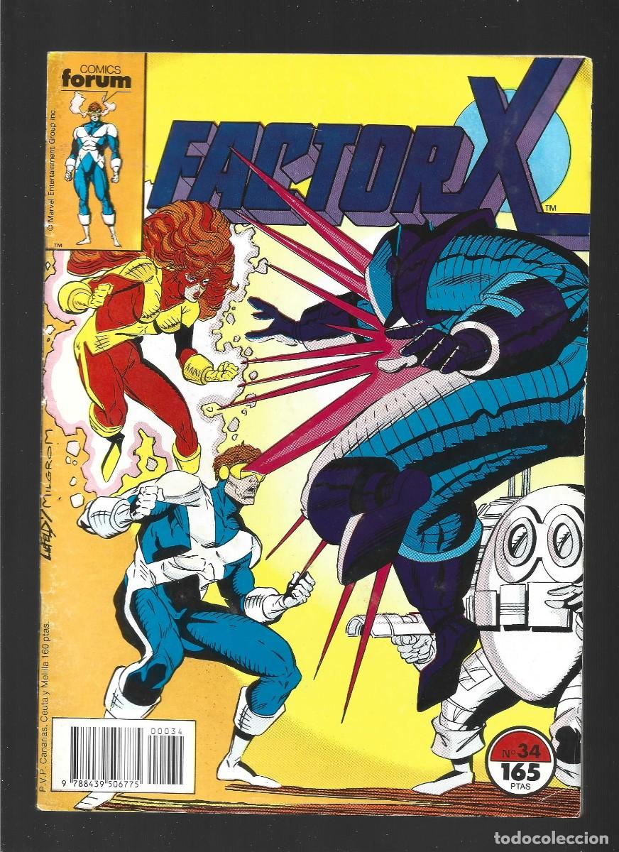 C&oacute;mics: 1 COMIC ANTIGUO COMICS FORUM NUM 34 FACTOR X A&Ntilde;O 1990 - Foto 1