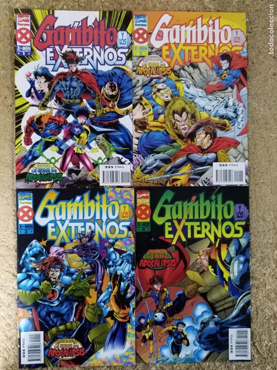 C&oacute;mics: La Era de Apocalipsis.Gambito y Los Externos.Completa 4 Comics.Marvel.Forum - Foto 1