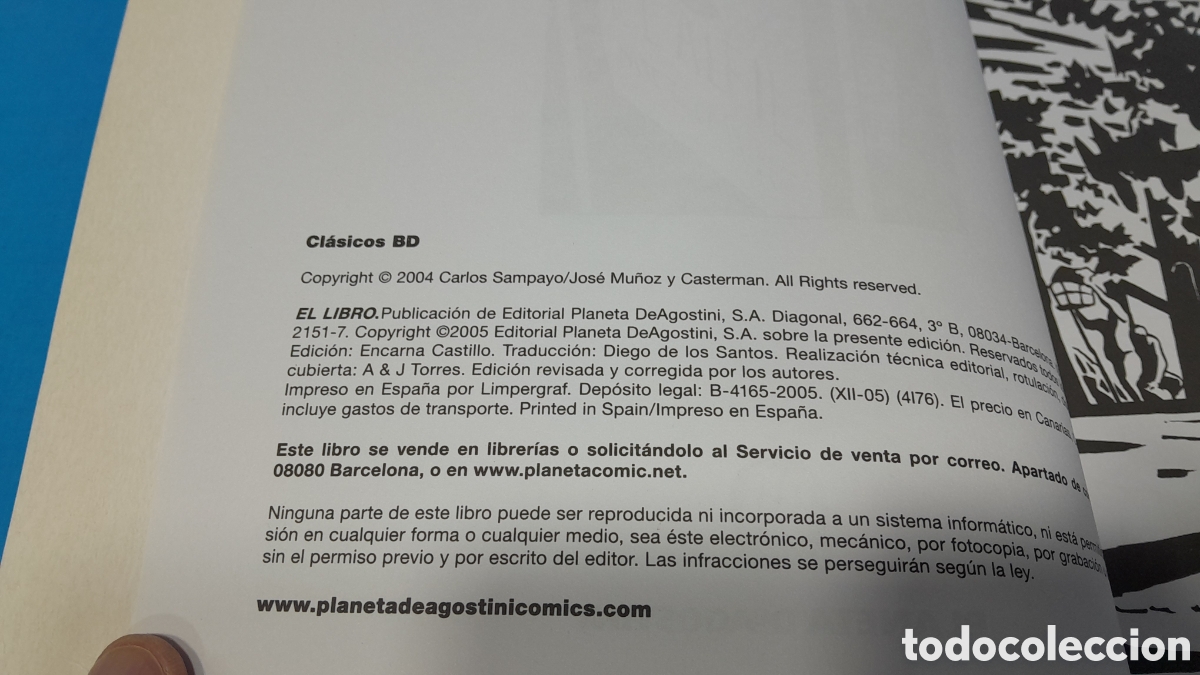 C&oacute;mics: EL LIBRO - MU&Ntilde;OZ & SAMPAYO - PLANETA DEAGOSTINI - Foto 5