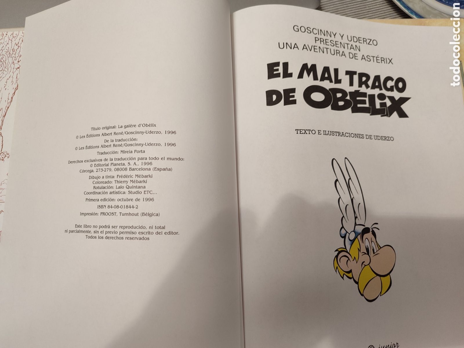 C&oacute;mics: AST&Eacute;RIX. &rdquo;El mal trago de Ob&eacute;lix&rdquo; Texto e ilustraciones Uderzo. 1996. NUEVO. - Foto 2