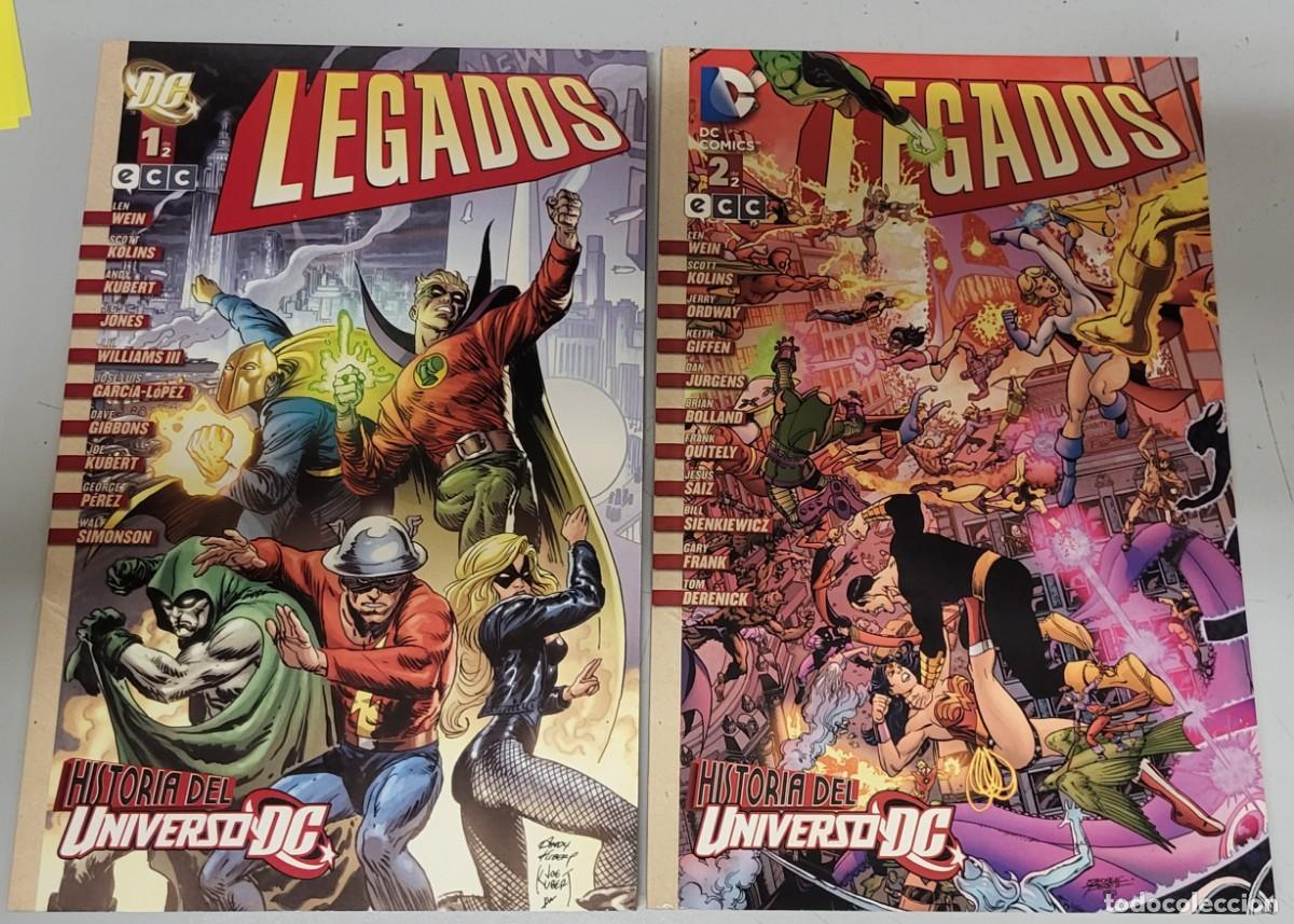 C&oacute;mics: LEGADOS : HISTORIAS DEL UNIVERSO DC &iexcl; COMPLETA 2 NUMEROS ! LEN WEIN / DC - ECC - Foto 1
