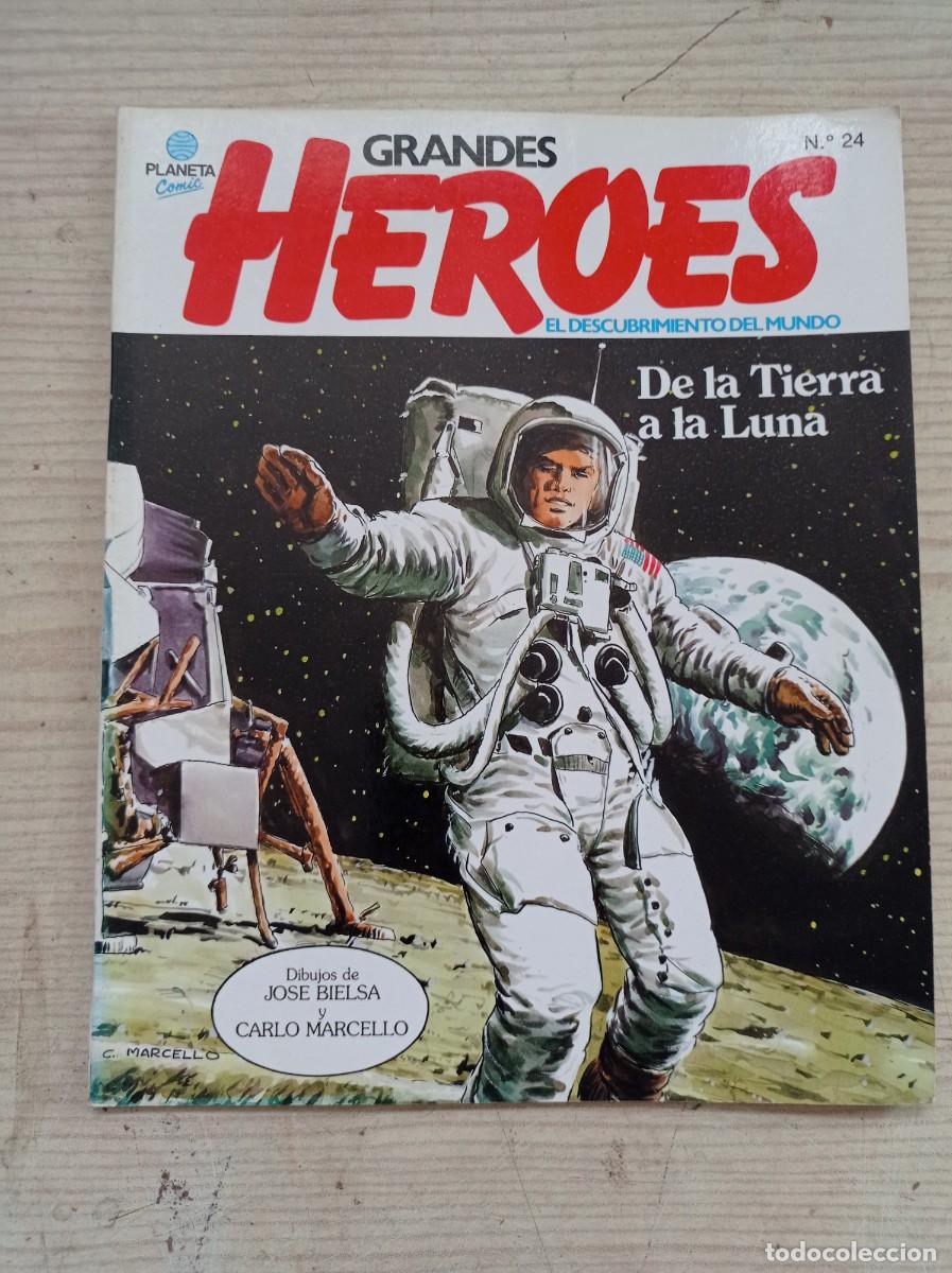 Comics: Grandes Heroes 24 - El Descubrimiento Del Mundo - De La Tierra A La Luna - 1981 - Planeta
