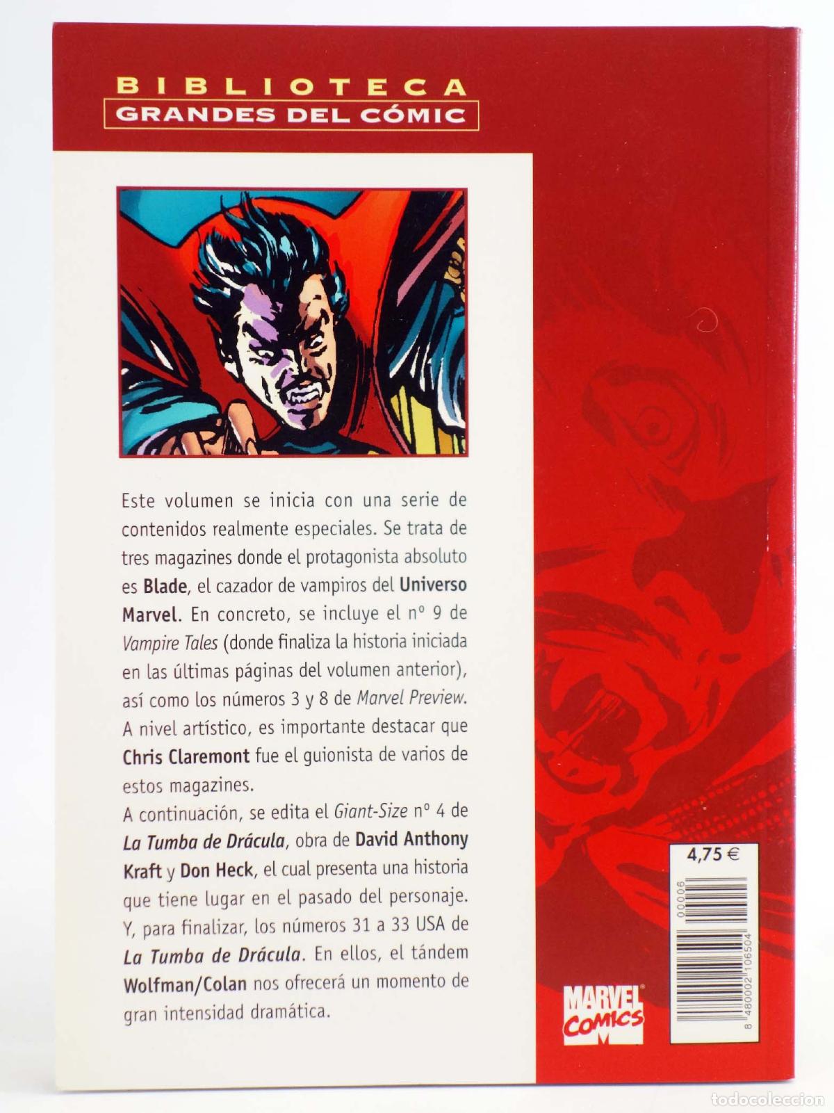 C&oacute;mics: BIBLIOTECA GRANDES DEL COMIC: DR&Aacute;CULA 6 (Wolfman / Colan) Planeta, 2003 - Foto 2