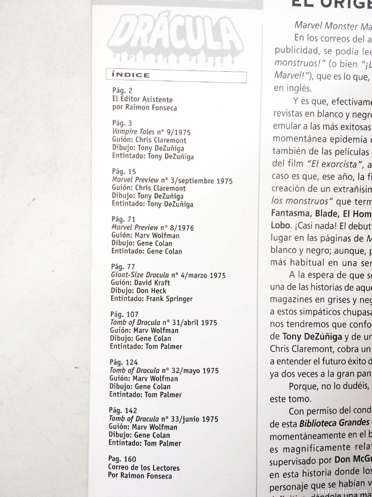 C&oacute;mics: BIBLIOTECA GRANDES DEL COMIC: DR&Aacute;CULA 6 (Wolfman / Colan) Planeta, 2003 - Foto 3