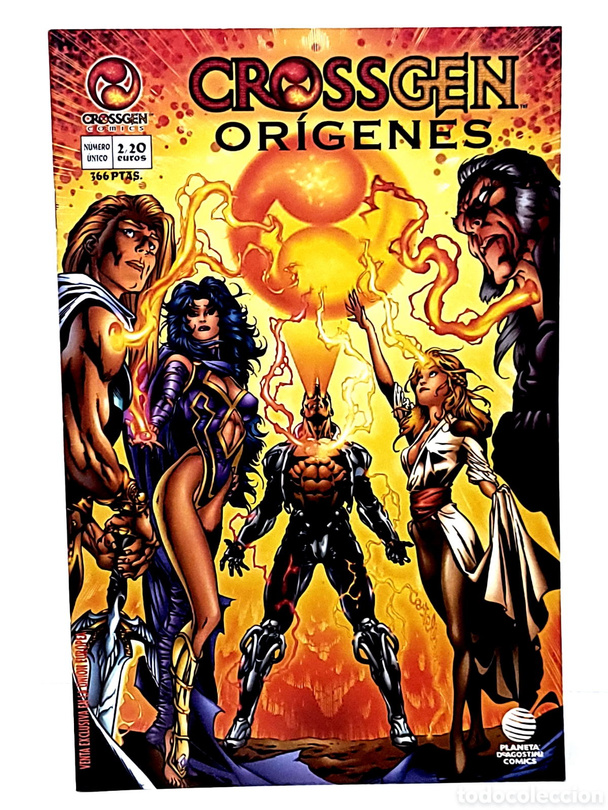 Comics : DE KIOSCO CROSSGEN ORIGENES COMICS PLANETA COVER ART CLAUDIO CASTELLENI A&Ntilde;O 2002