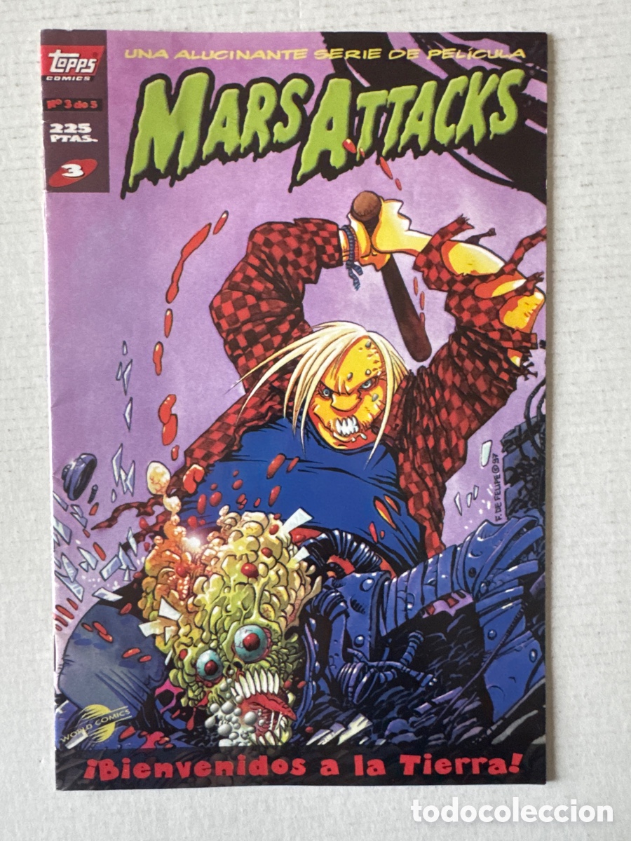 C&oacute;mics: MARS ATTACKS #3 de TIM BURTON - PLANETA &laquo;IMPECABLE - Foto 1