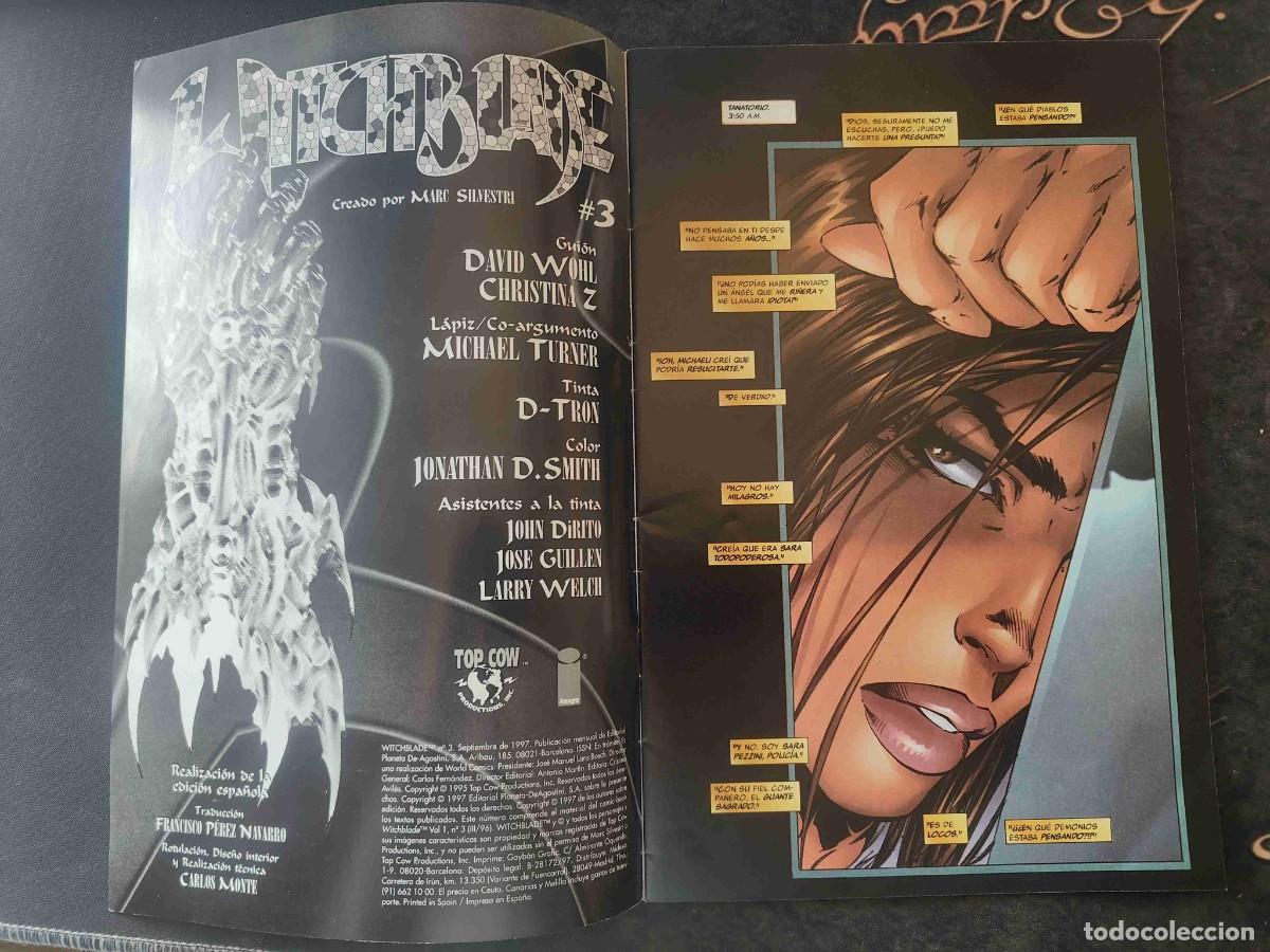 C&oacute;mics: WITCHBLADE 3 DAVID WOHL MICHAEL TURNER IMAGE PLANETA 1997 - Foto 2