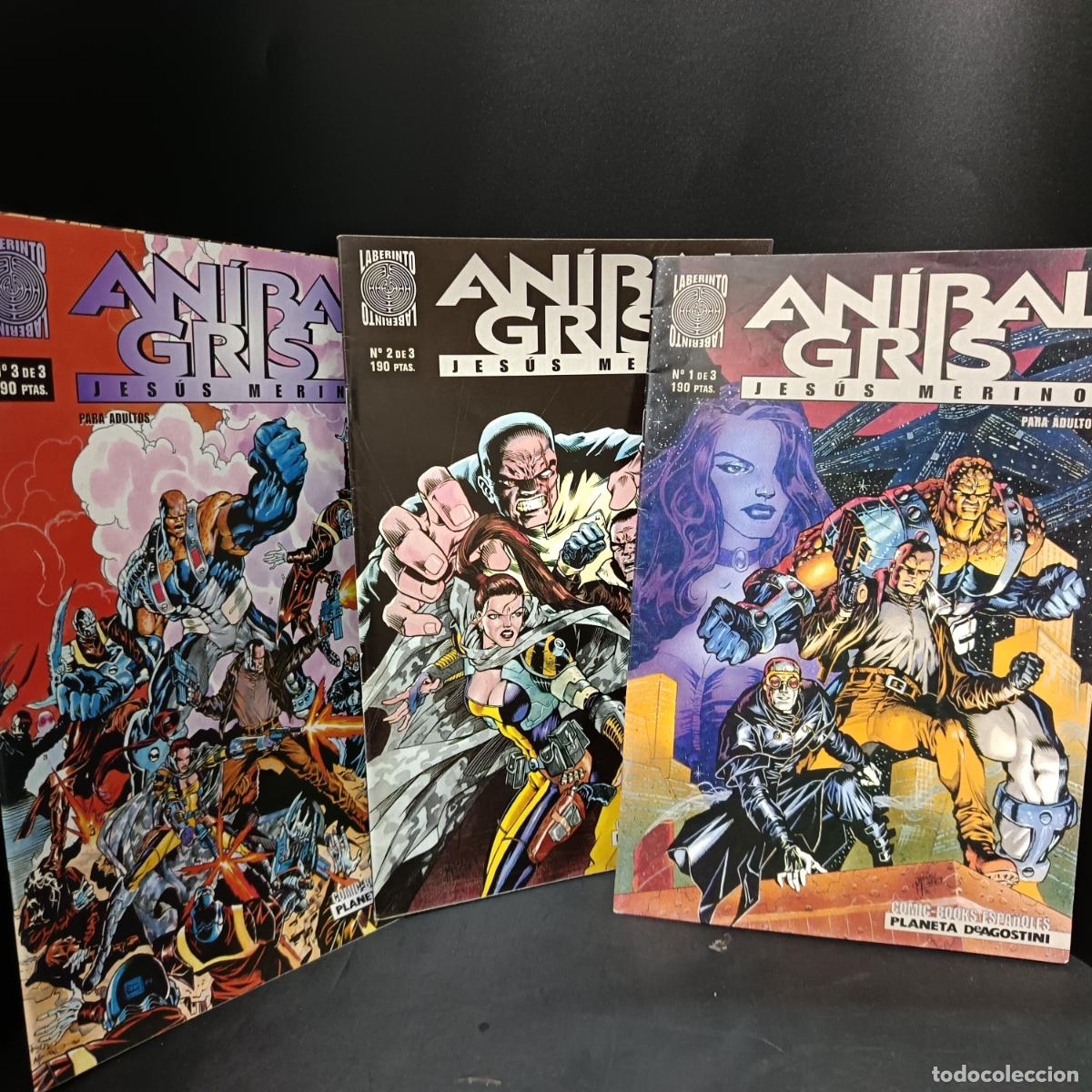 Comics: ANIBAL GRIS de JESUS MERINO. COMPLETA EN 3 NUMEROS. LINEA LABERINTO.