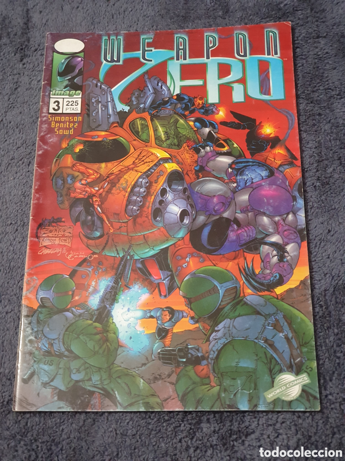 C&oacute;mics: CO,1. Weapon Zero - Escapada, N.&deg;3, Image, World Comics, Planeta Deagostini 1997. - Foto 1