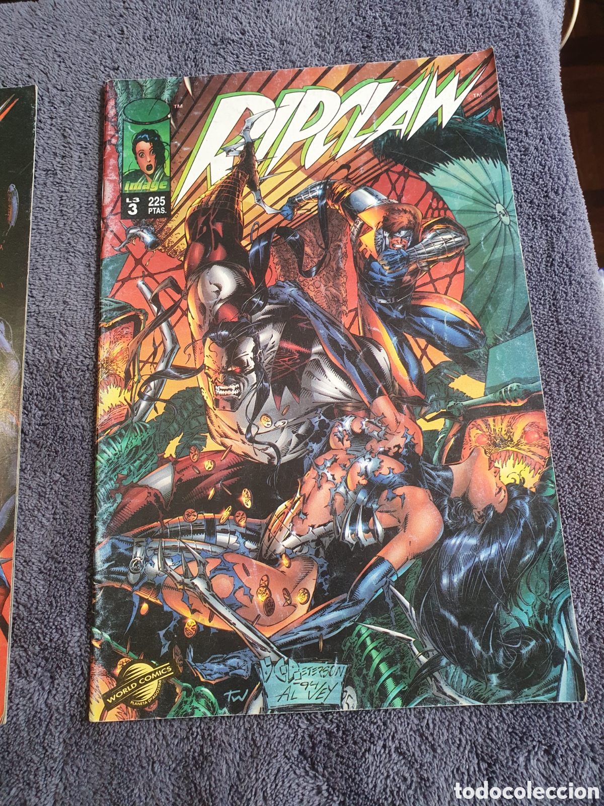 C&oacute;mics: L10. Ripclaw, Completa 3 N&uacute;meros - Image World Comics, 1996, Editorial Planeta. - Foto 4