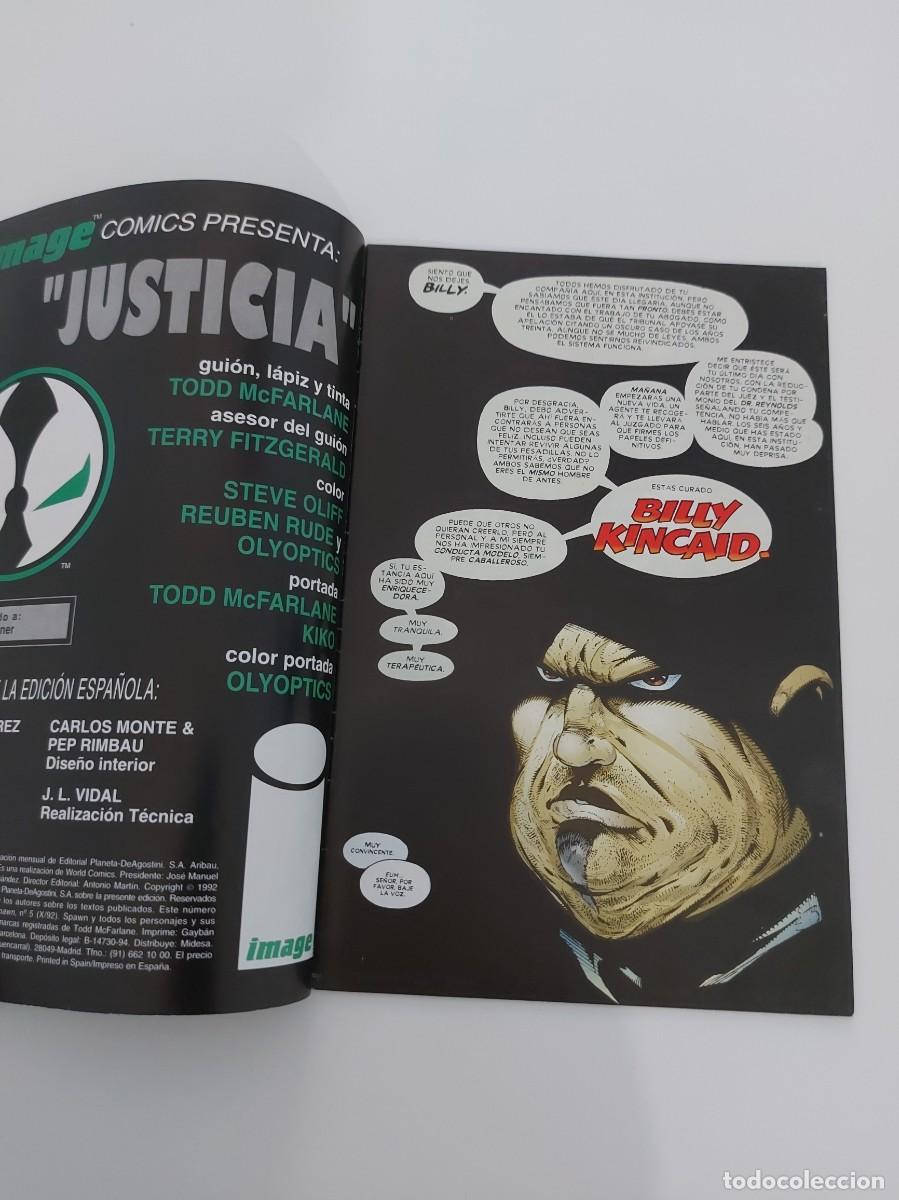 C&oacute;mics: SPAWN N.&ordm; 5 (DE 94). JUSTICIA. GRAPA. PLANETA. IMAGE. WORLD C&Oacute;MICS. 1994. - Foto 3