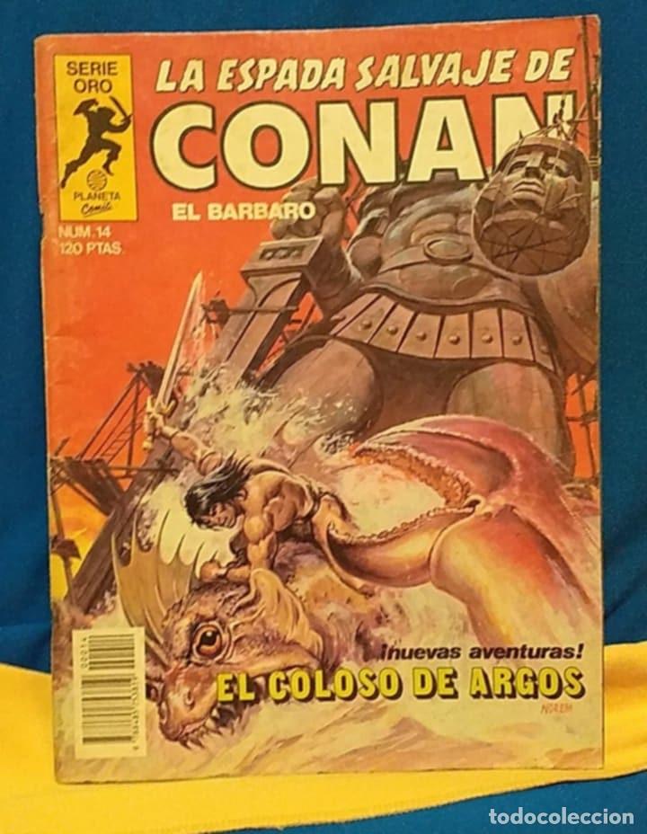 C&oacute;mics: COMIC LA ESPADA SALVAJE DE CONAN N&ordm; 14 SERIE ORO PLANETA COMIC 1982 - Foto 1