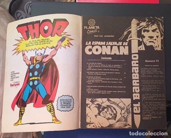 C&oacute;mics: COMIC LA ESPADA SALVAJE DE CONAN N&ordm; 14 SERIE ORO PLANETA COMIC 1982 - Foto 2