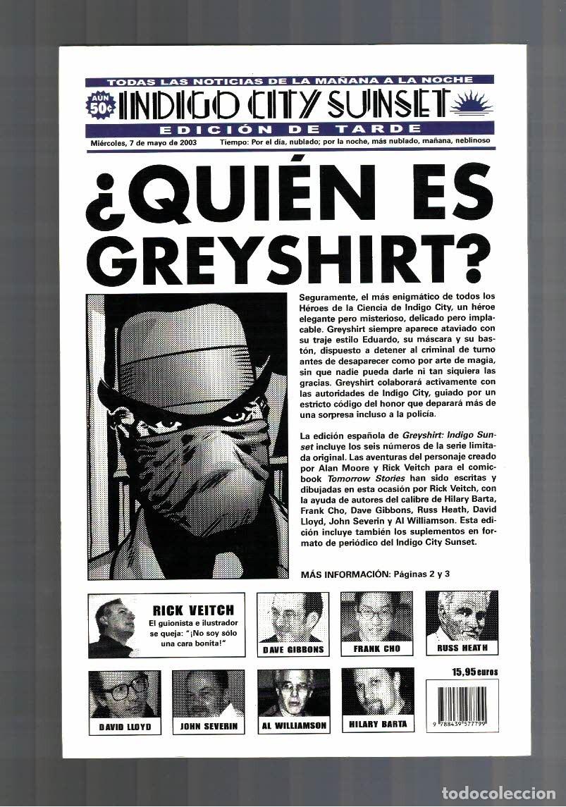 C&oacute;mics: GREYSHIRT INDIGO SUNSET editorial PLANETA 2003, excelente estado - Foto 2
