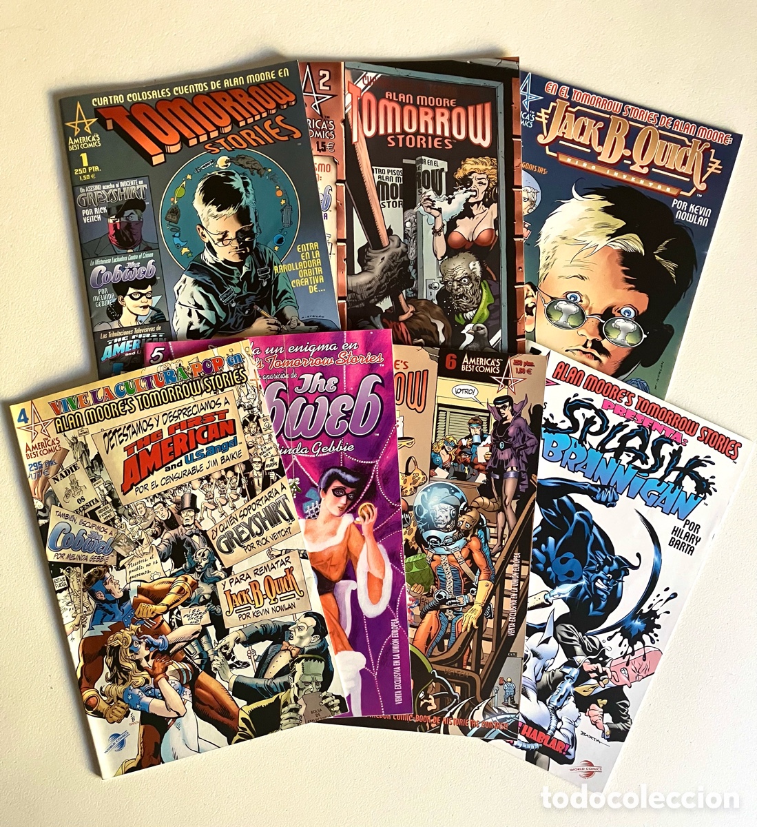 C&oacute;mics: TOMORROW STORIES (N&Uacute;MEROS DEL 1 AL 7) ALAN MOORE 2000-2001 - Foto 1