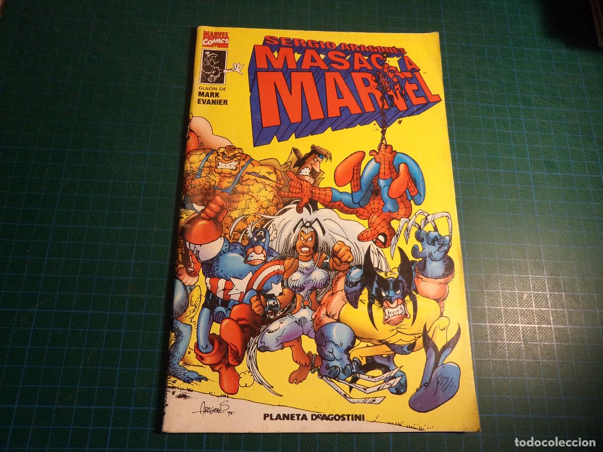 C&oacute;mics: Sergio Aragones. Masacra Marvel Destruye DC. Planeta. (Ref. 10-B) - Foto 1
