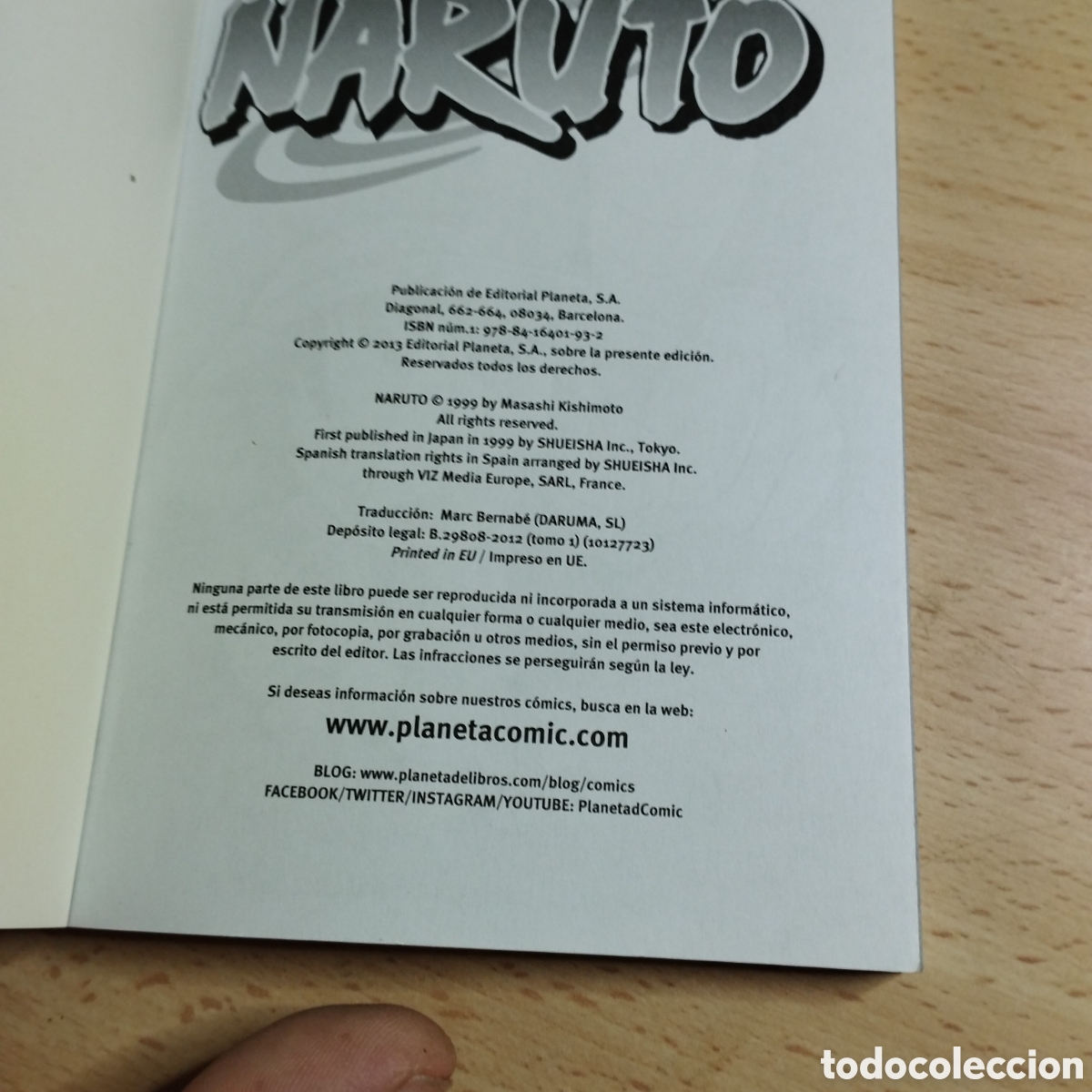 C&oacute;mics: Naruto. Vol 1. Masashi kishimoto. 2013. Planeta C&oacute;mic - Foto 5