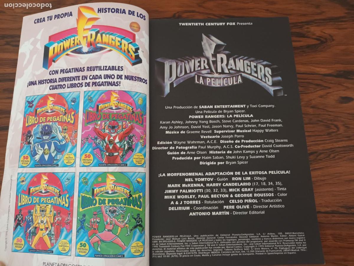 C&oacute;mics: MARVEL COMICS POWER RANGERS LA PELICULA PLANETA DE AGOSTINI - Foto 2